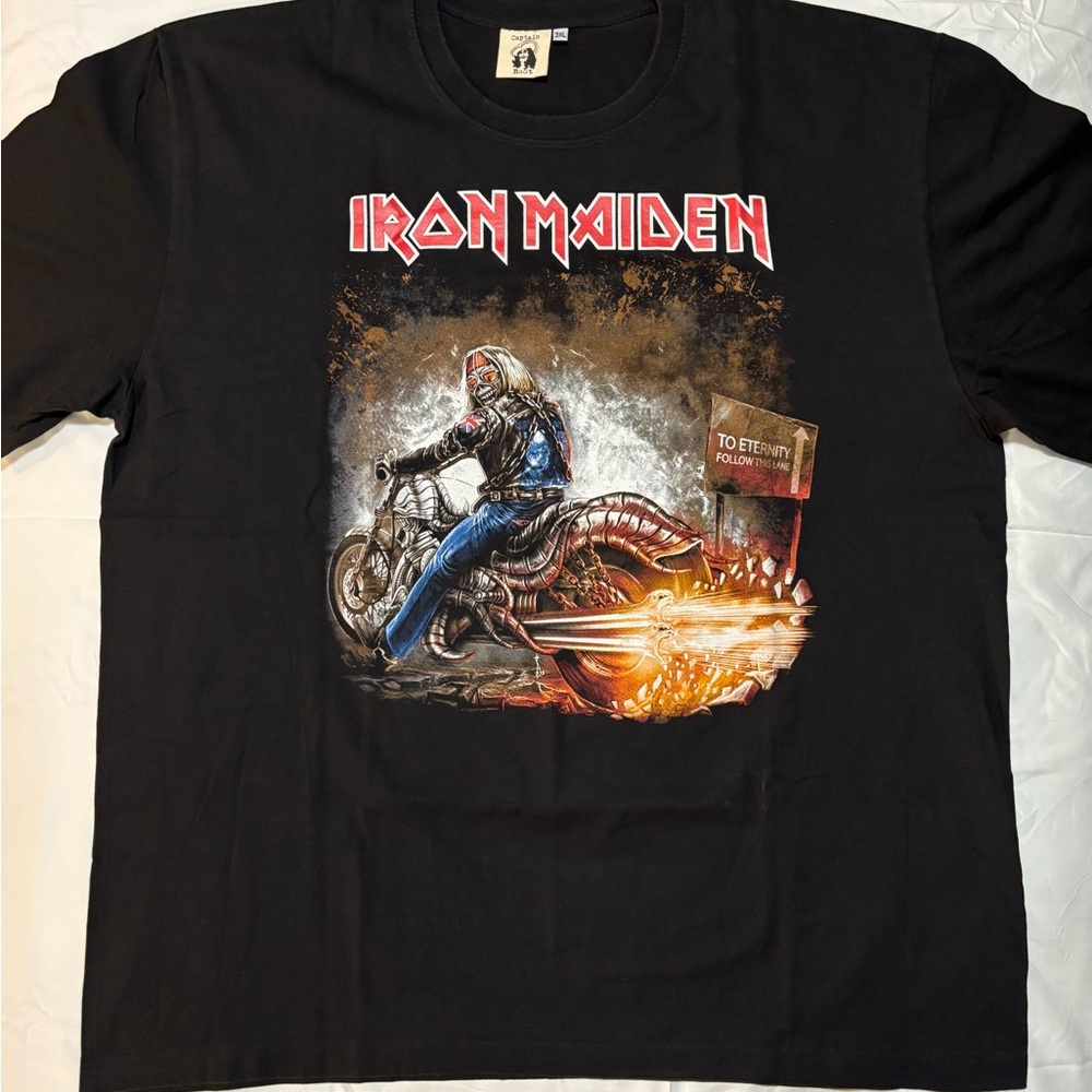 Iron Maiden To Eternity Black Graphic T-Shirt 3XL